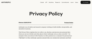 Privacy Policy \ Anthropic