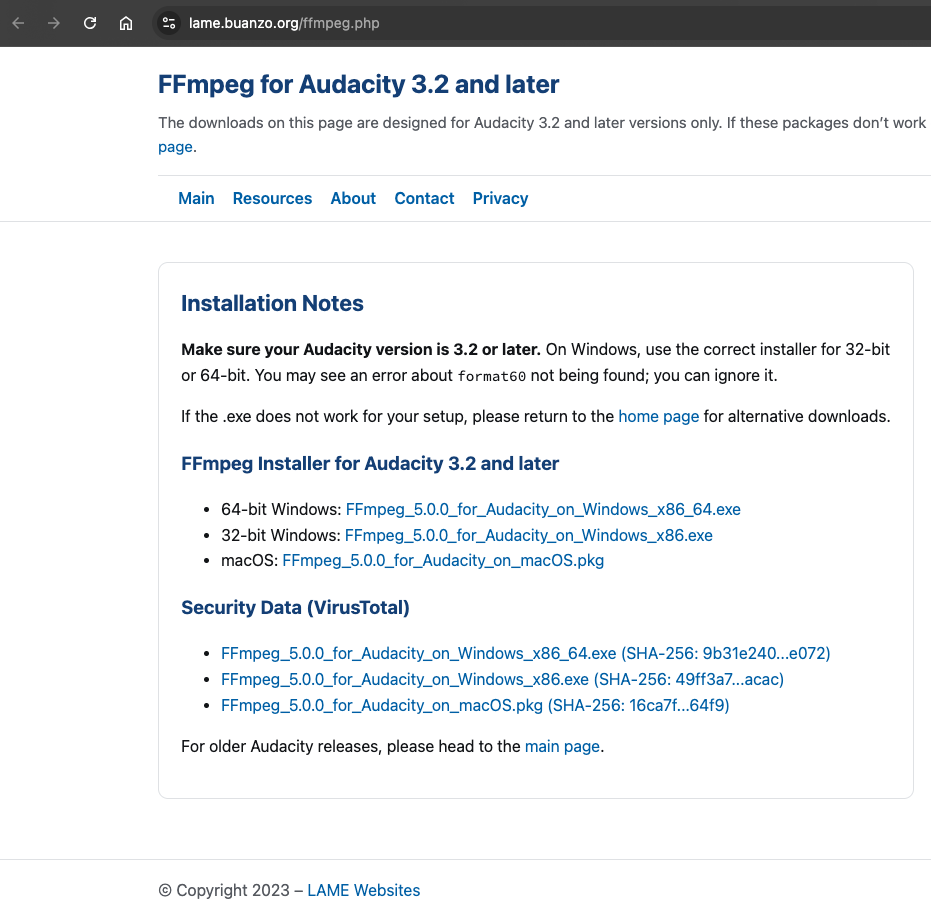 1. FFmpegインストールで追加されるファイル