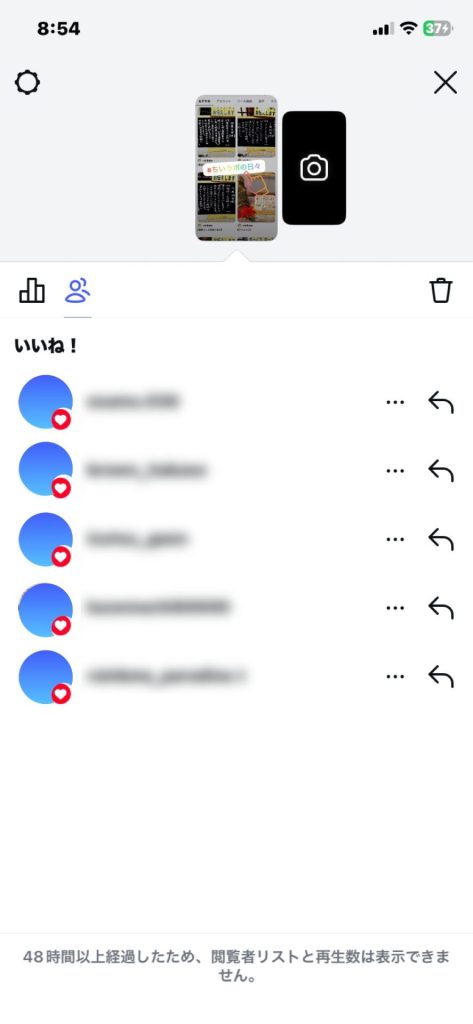 1.1. ストーリーズの「アクティビティ」