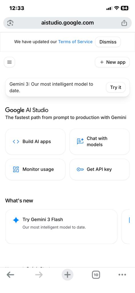 1. Google AI Studioを使う