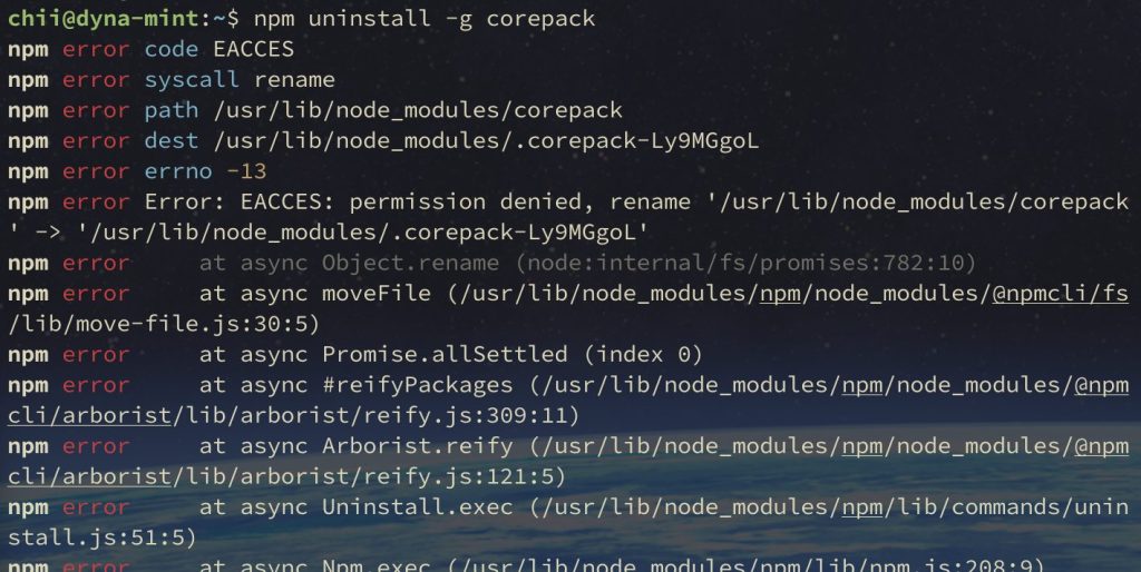 1. npmでEACCESエラーが発生する理由