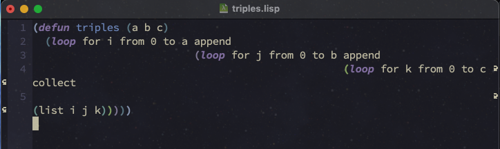 1. Loopのオートインデントが深い？