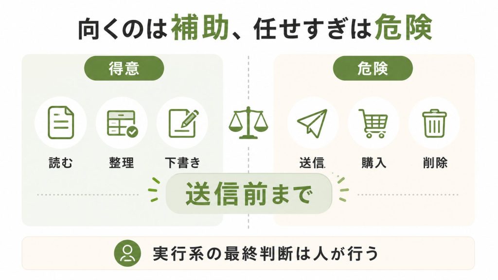 3. 何が得意で、何が危ないか