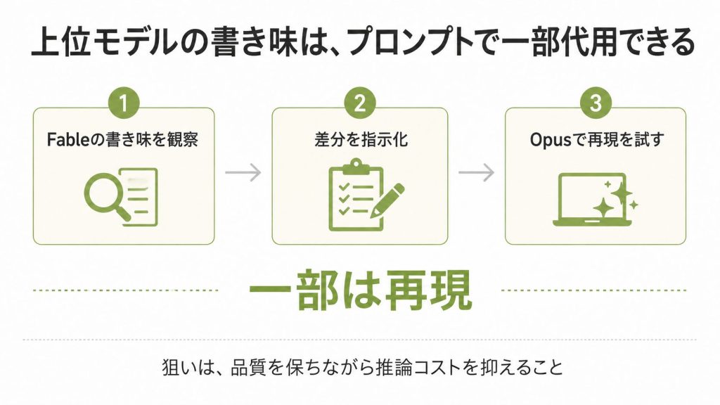 1.1. Opus + プロンプトで代用したい