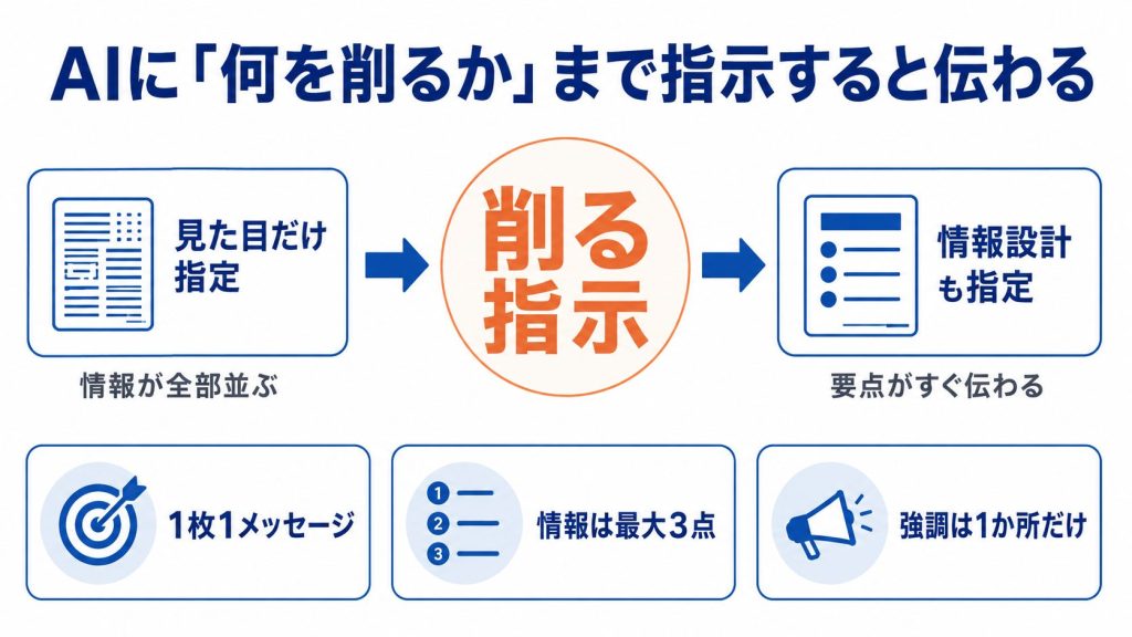 1. 生成したスライドがごちゃごちゃしている？